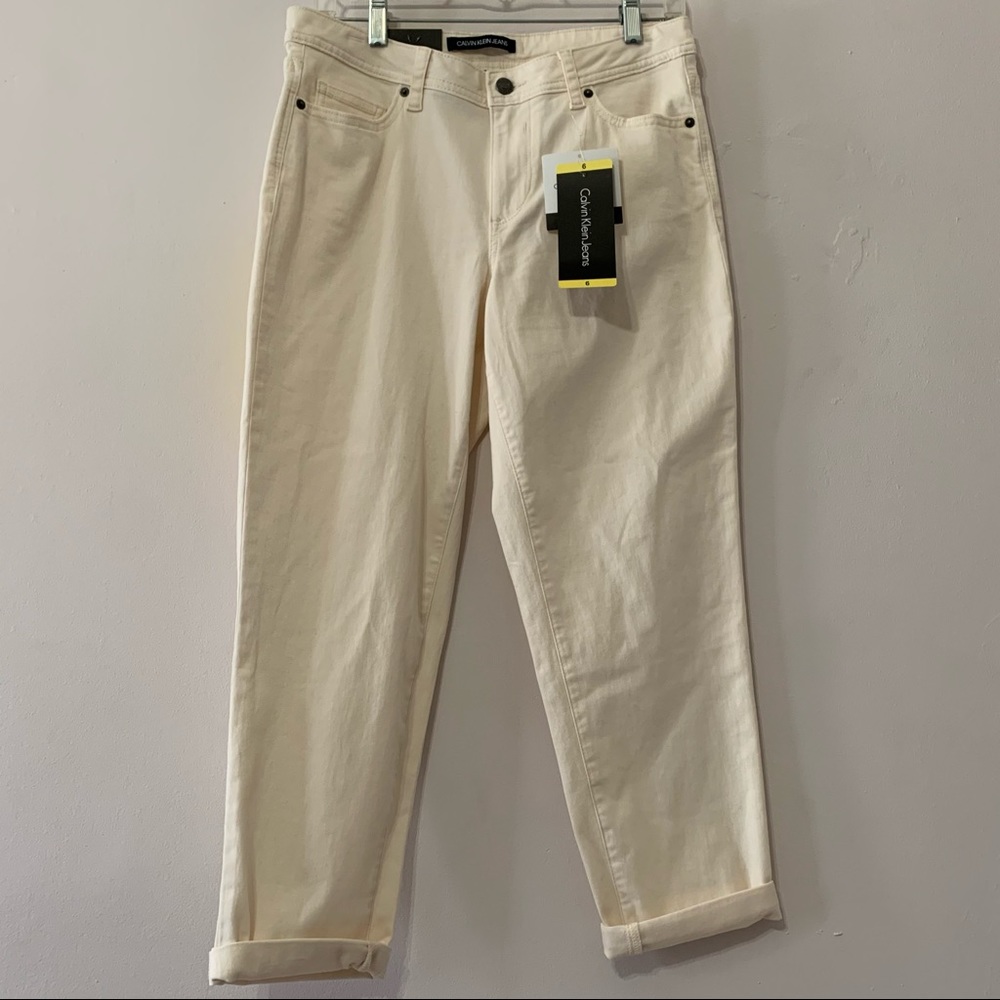 Calvin Klein Off White Jeans | Size 6